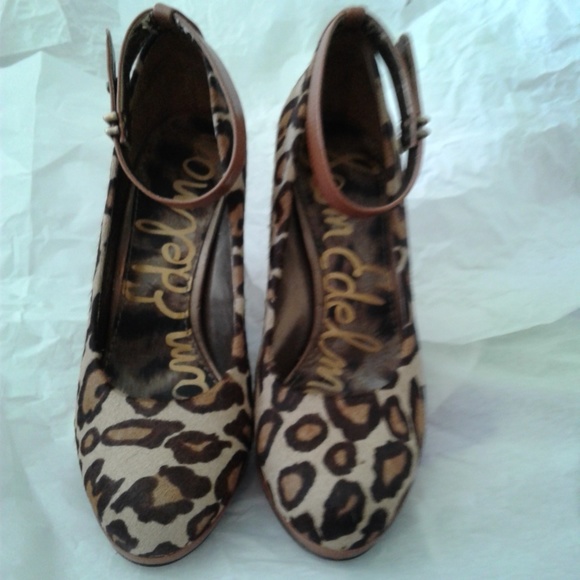 🐆 Sam Edelman 'Lyla' Leopard Print Heels 🐆 - Picture 4 of 8